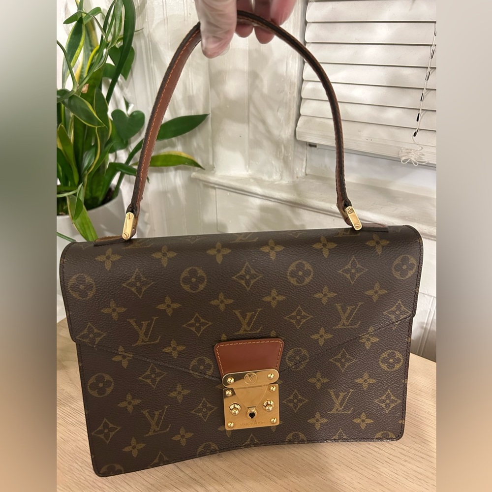 Louis Vuitton Monogram Top Handle Satchel - Brown Monogram - Picture 2 of 7